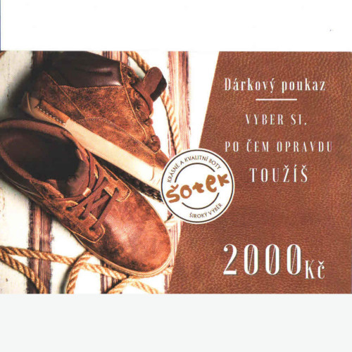 DÁRKOVÝ POUKAZ 2000